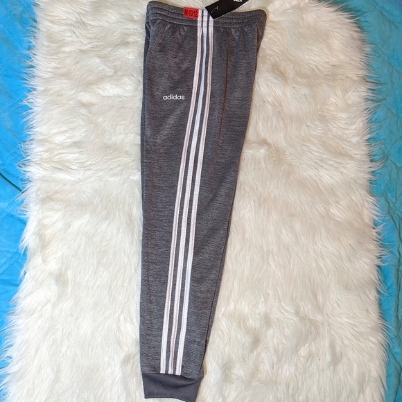 NWT Adidas Sweatpants Boys 10-12 Grey - Picture 5 of 11